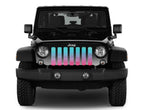 Pink and Teal Grille Insert