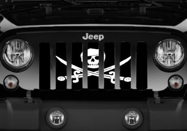 Pirate Flag - Skull and Swords Grille Insert