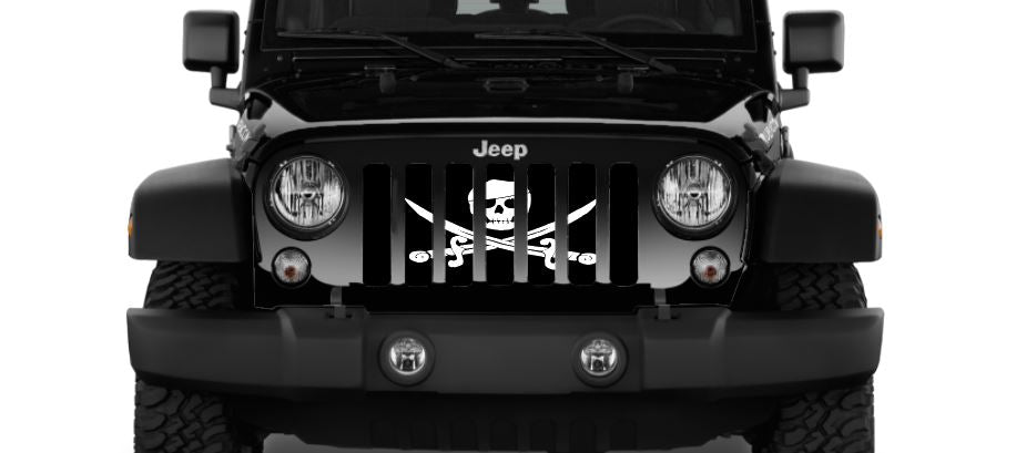 Pirate Flag - Skull and Swords Grille Insert