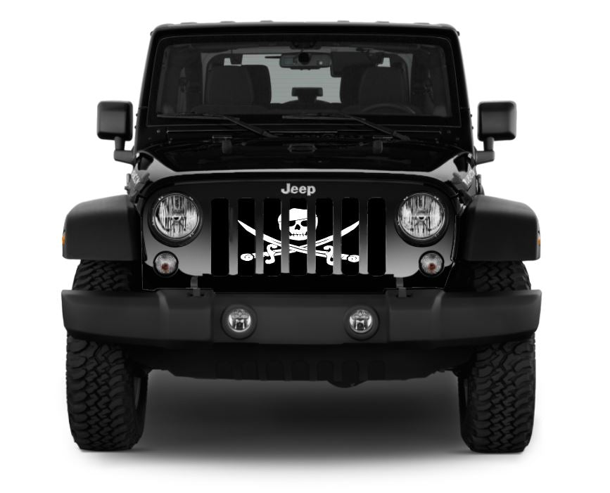 Pirate Flag - Skull and Swords Grille Insert