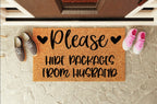 Please Hide Packages From Husband Welcome Mat