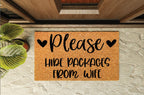 Please Hide Packages From Wife Welcome Mat