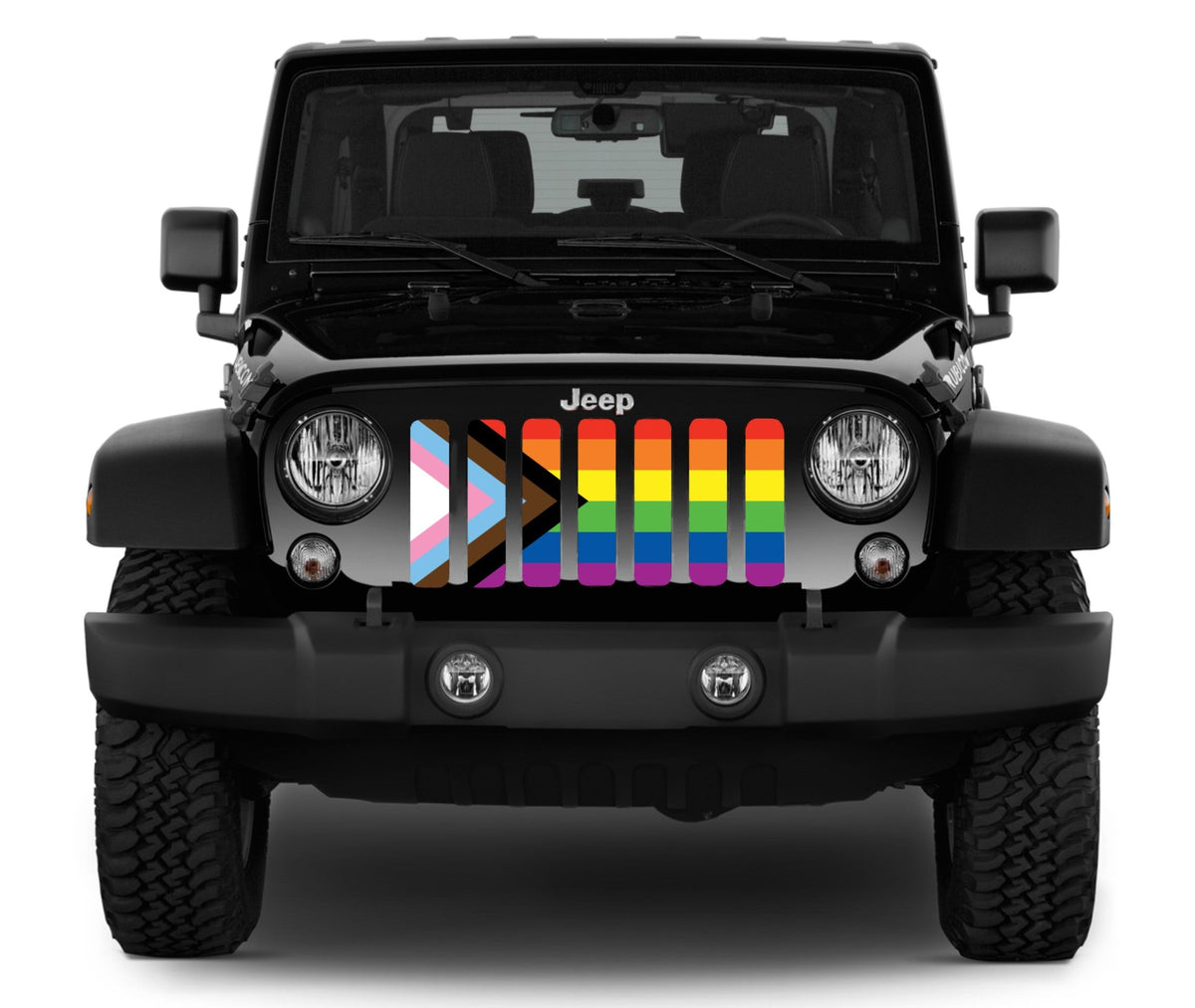 Progress Gay Pride Flag Grille Insert