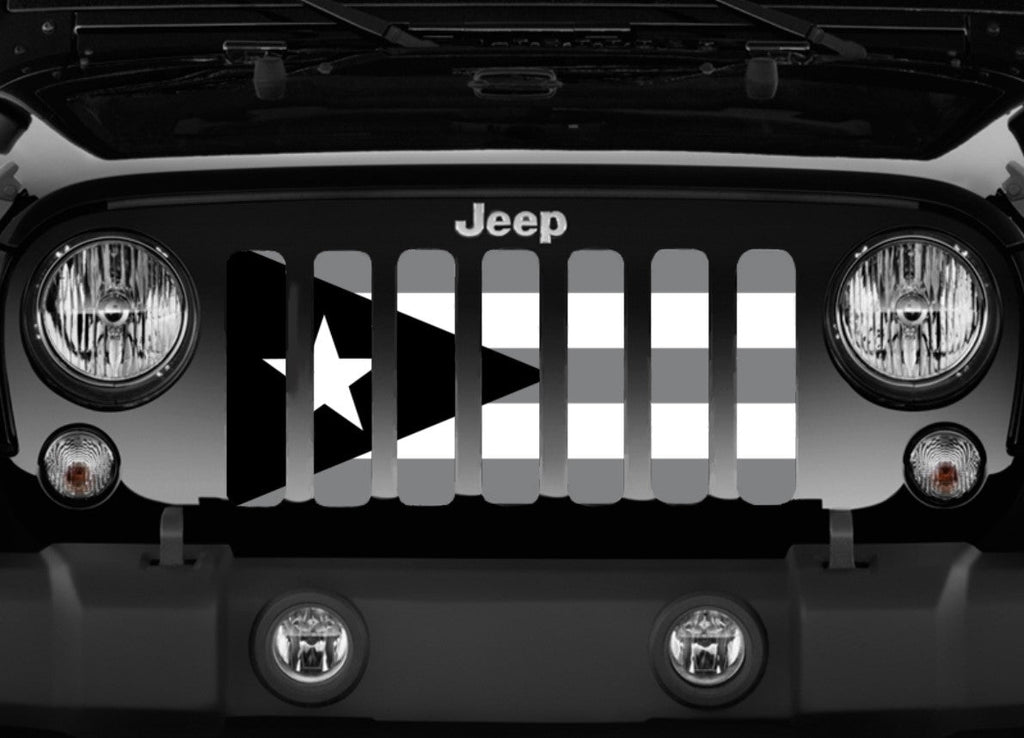 Puerto Rico Tactical Flag Grille Insert
