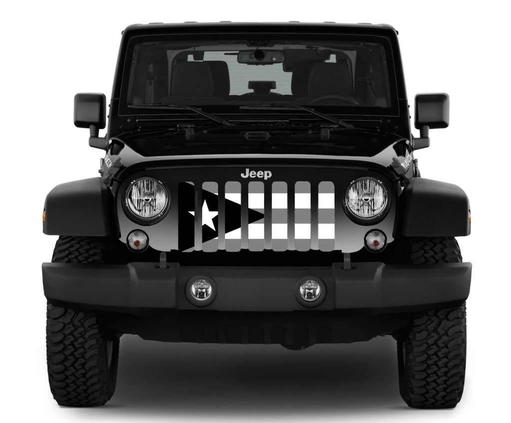 Puerto Rico Tactical Flag Grille Insert