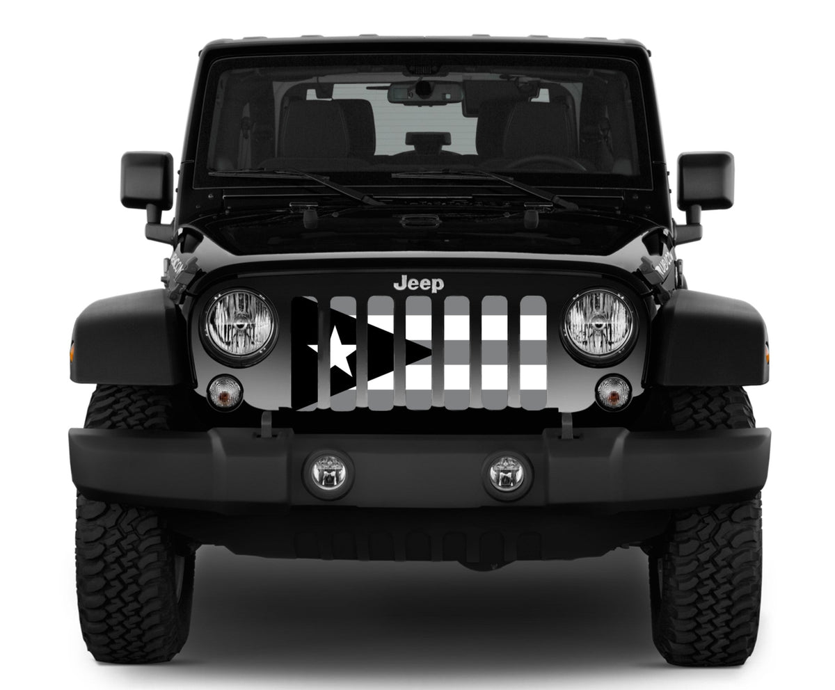 Puerto Rico Tactical Flag Grille Insert
