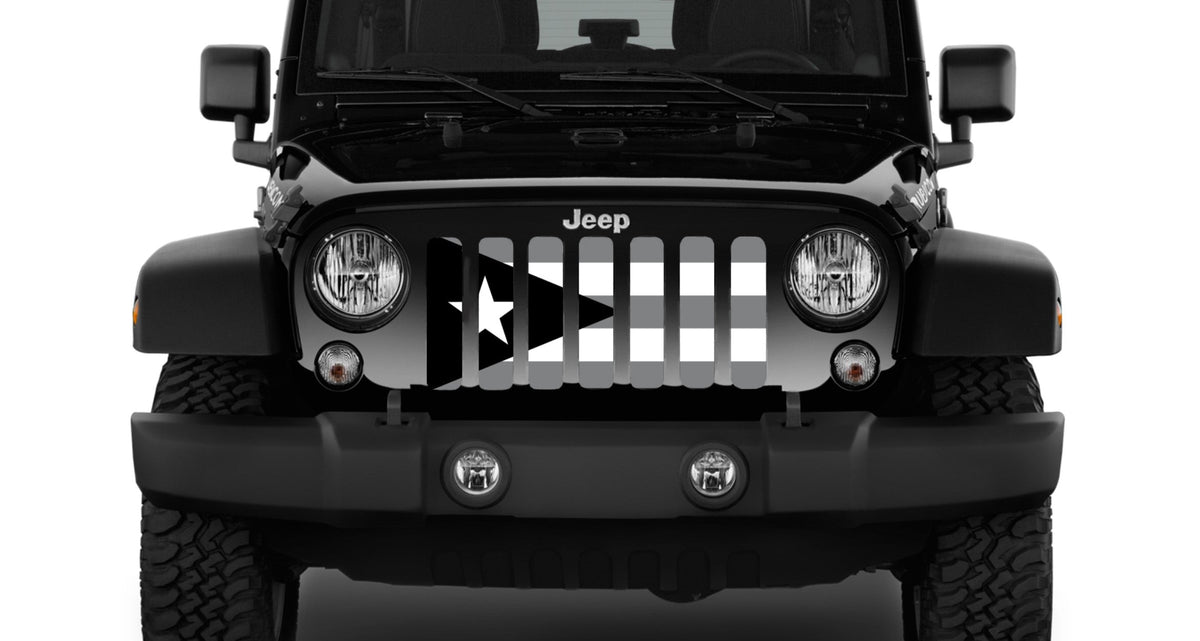 Puerto Rico Tactical Flag Grille Insert