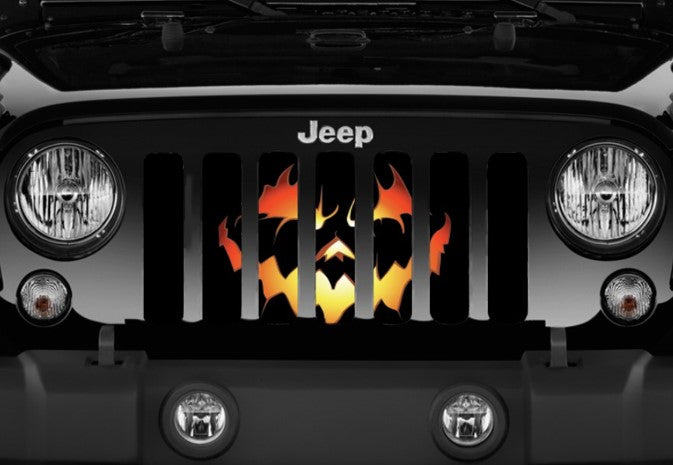 Pumpkin Face Grille Insert