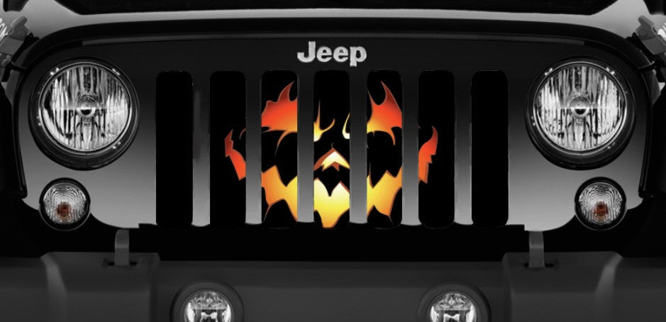 Pumpkin Face Grille Insert