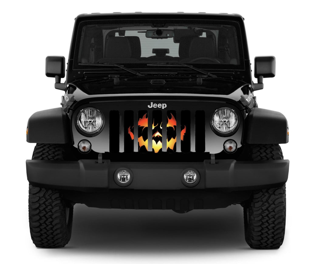 Pumpkin Face Grille Insert