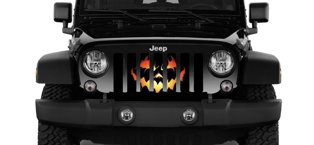 Pumpkin Face Grille Insert