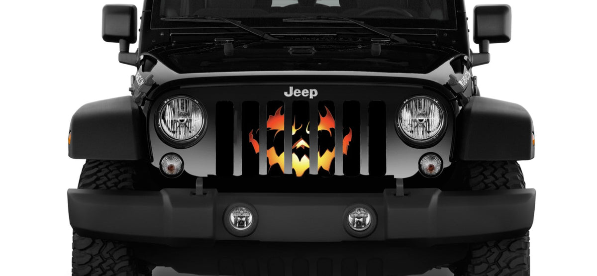 Pumpkin Face Grille Insert