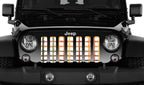 Pumpkin Plaid Grille Insert