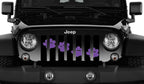 Puppy Paw Prints Purple Diagonal Grille Insert