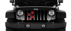 Puppy Paw Prints Red Grille Insert
