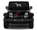 Puppy Paw Prints Red Grille Insert