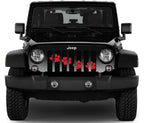 Puppy Paw Prints Rubicon Red Diagonal Grille Insert