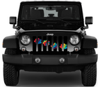 Puppy Paw Prints Tie Dye Grille Insert