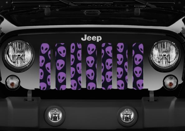 Purple Aliens Grille Insert