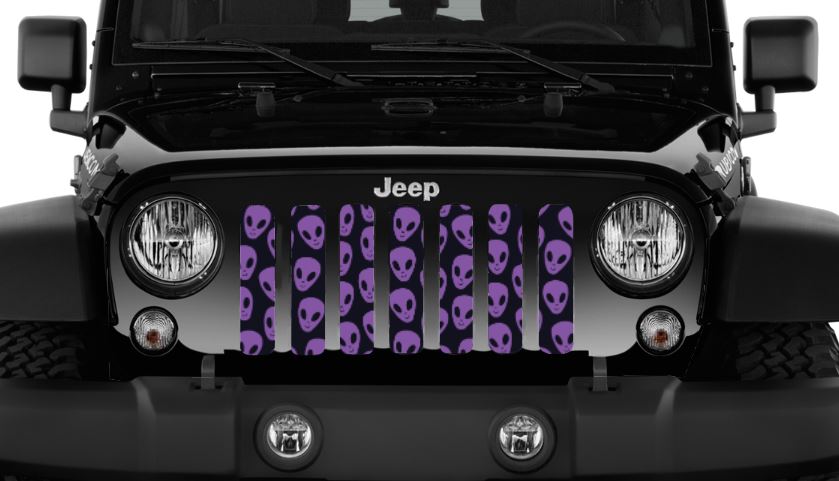 Purple Aliens Grille Insert