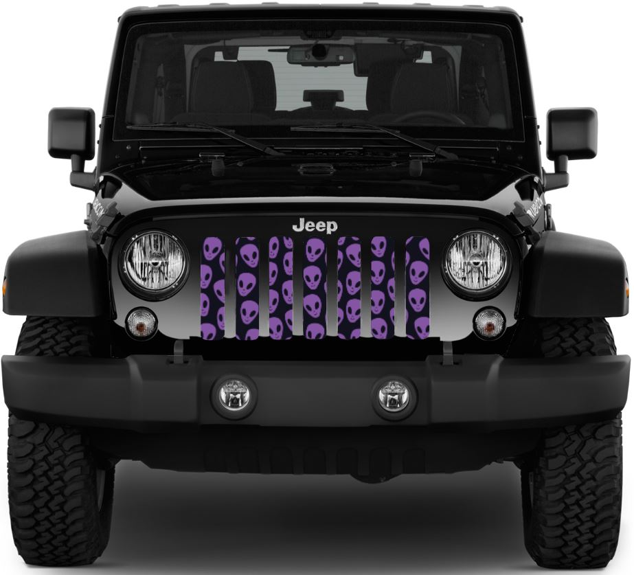 Purple Aliens Grille Insert