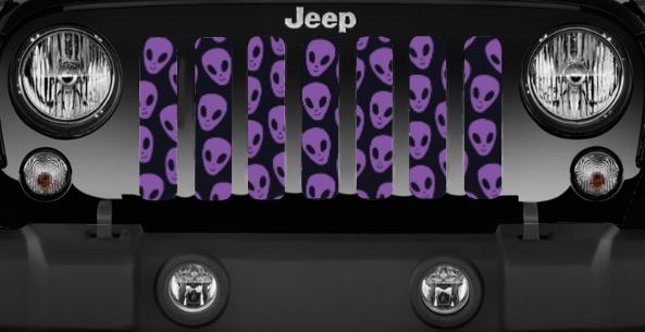 Purple Aliens Grille Insert
