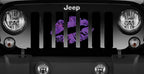 Purple Ombre Kiss Grille Insert