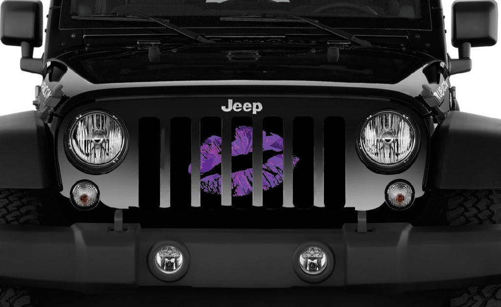 Purple Ombre Kiss Grille Insert