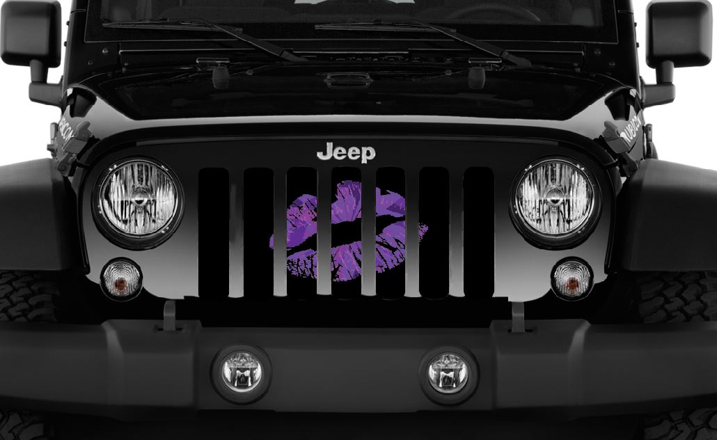 Purple Ombre Kiss Grille Insert