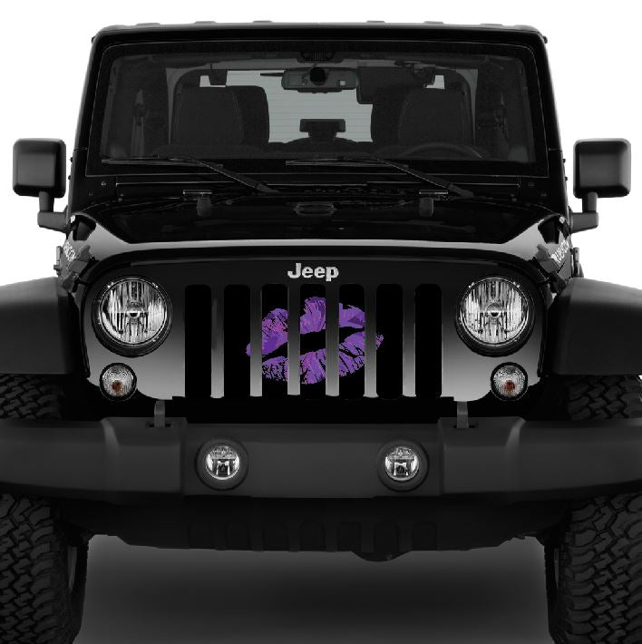 Purple Ombre Kiss Grille Insert