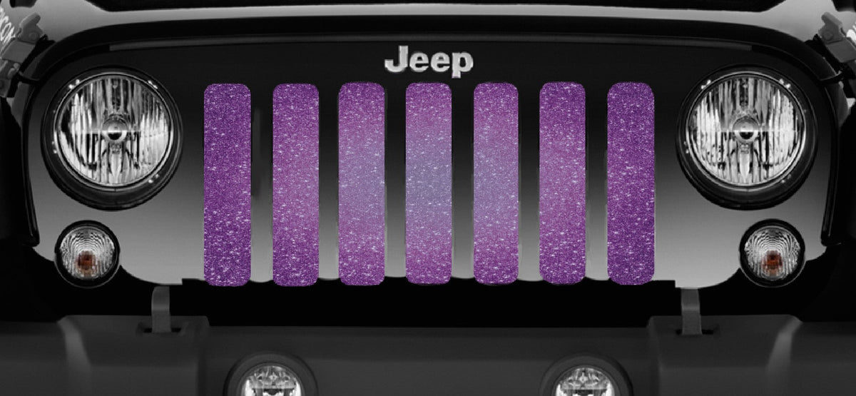 Purple Fleck Print Grille Insert