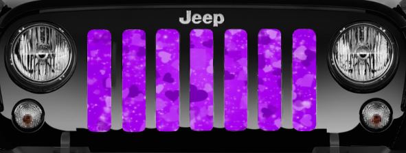 Purple Hearts Grille Insert