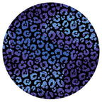 Leopard Print - Purple and Blue - Spare Tire Cover