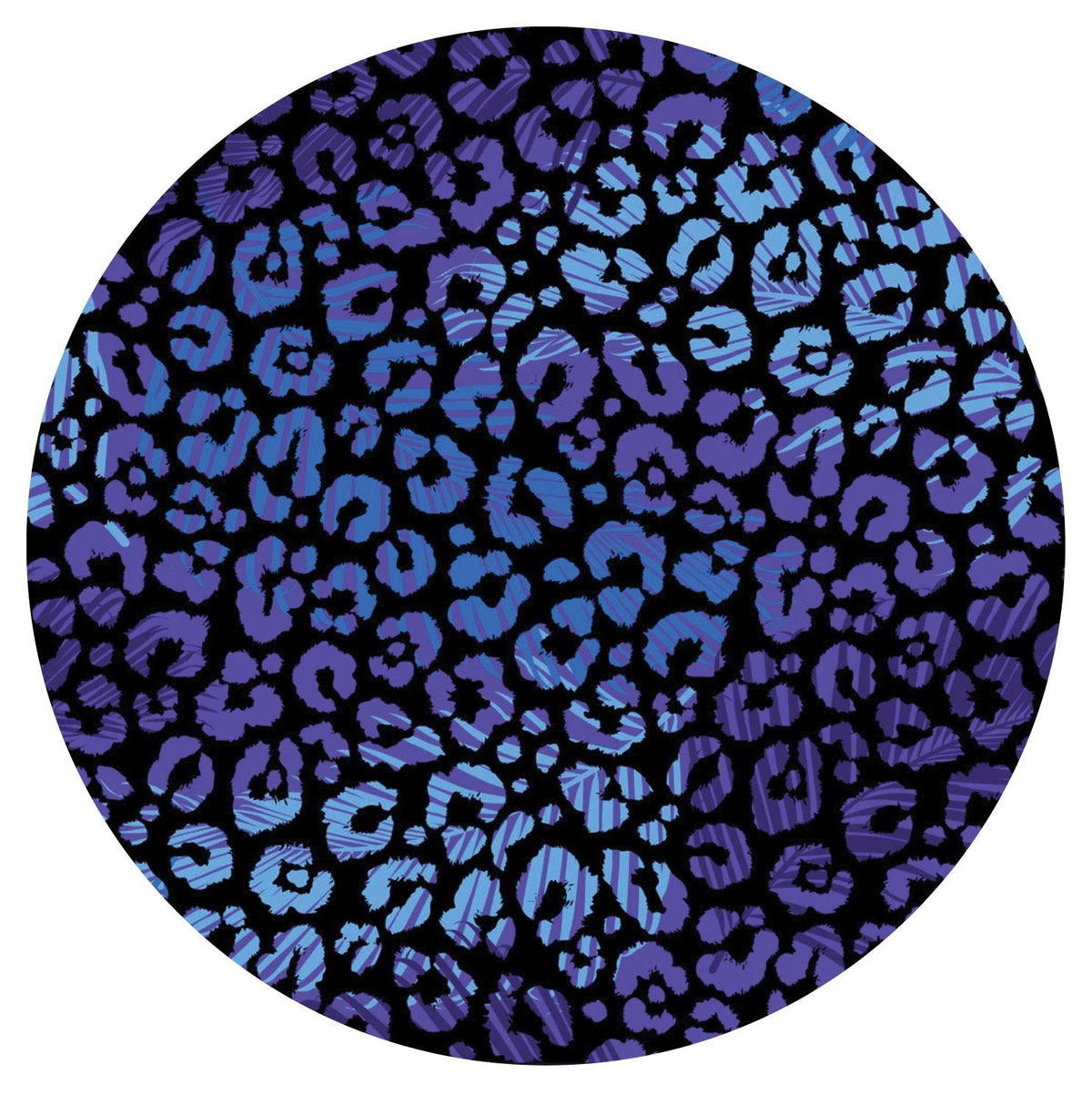 Leopard Print - Purple and Blue - Spare Tire Cover