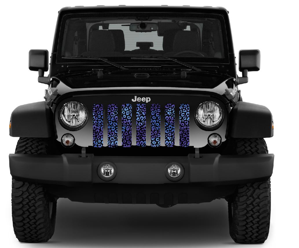 Purple Leopard Print Grille Insert