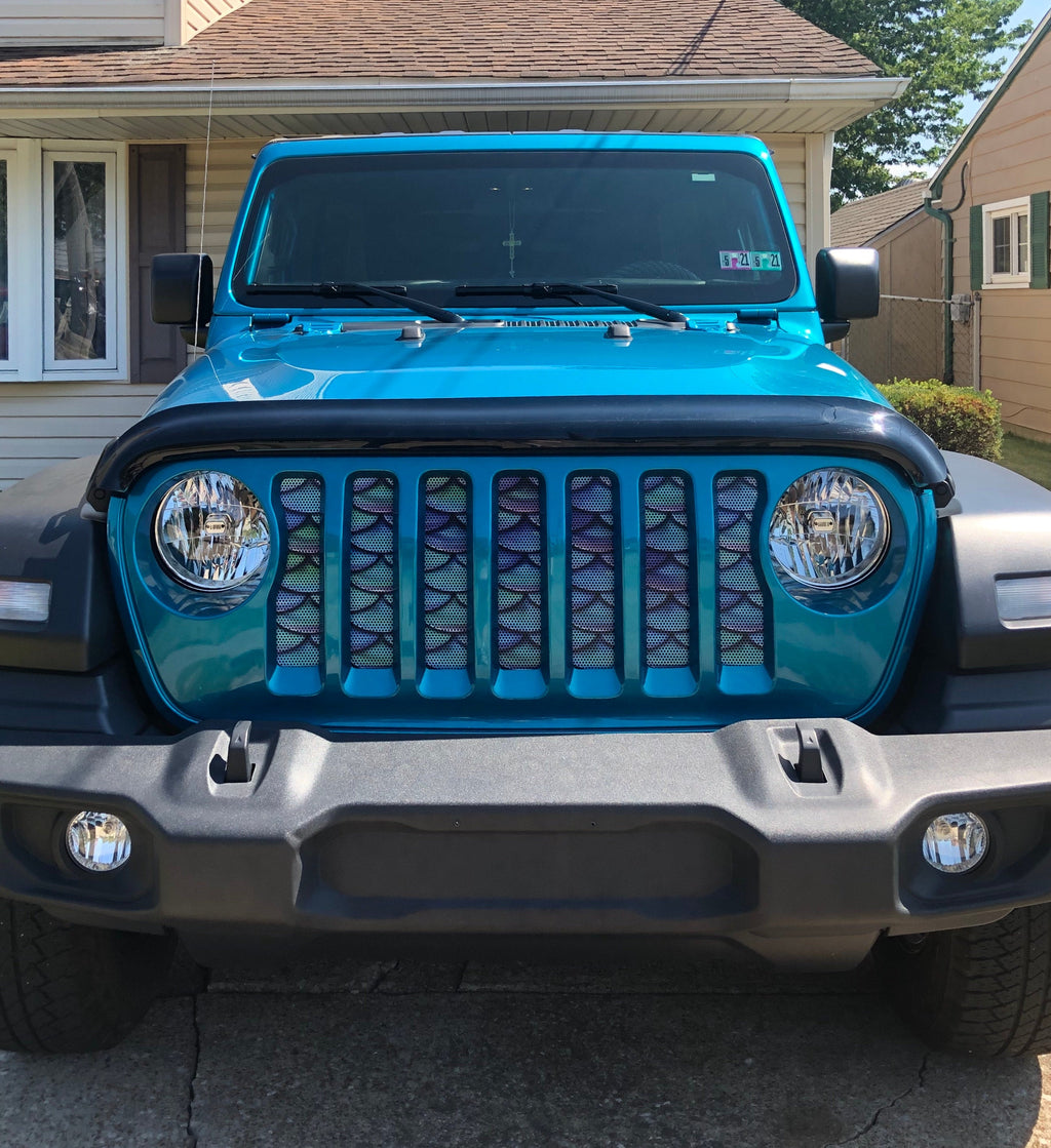 Mermaid Scales Blue & Purple Grille Insert
