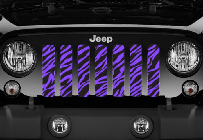 Purple Zebra Print Grille Insert
