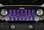 Platinum Purple Zebra Print Grille Insert
