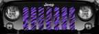 Platinum Purple Zebra Print Grille Insert