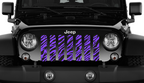 Purple Zebra Print Grille Insert