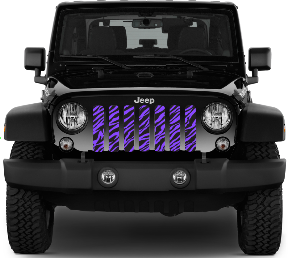 Purple Zebra Print Grille Insert