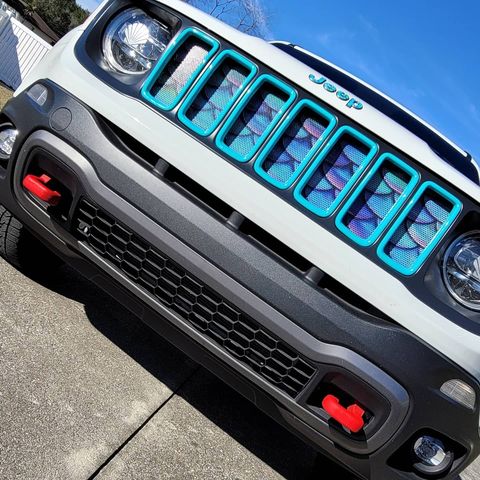 Mermaid Scales Blue & Purple Grille Insert