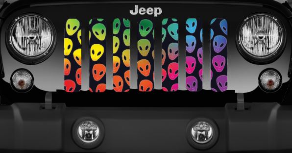 Rainbow Aliens Grille Insert