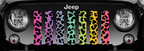 Platinum Rainbow Cheetah Print Grille Insert