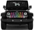 Rainbow Cheetah Print Grille Insert