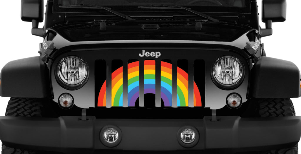 Rainbow Pride Flag Grille Insert