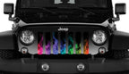 Rainbow Flames Grille Insert