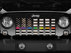 Rainbow Grunge American Flag Grille Insert