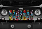 Rainbow Skeletons Grille Insert