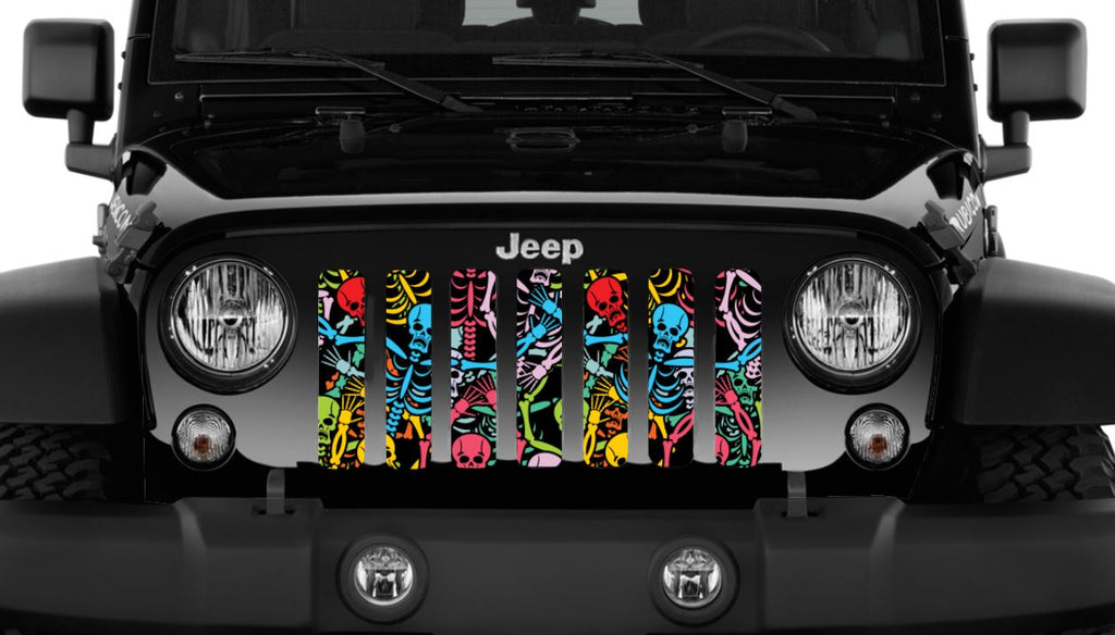Rainbow Skeletons Grille Insert